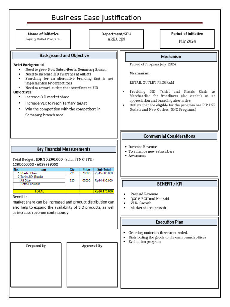 LRS Business Case Justification Rev | PDF