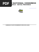 ANC Membership Application Form | PDF | African National Congress | Banks