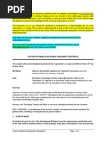Download Sample - Custom iPhone App Development Agreement Custom Software Development Agreement by iPhoneAppDevChamps SN99816062 doc pdf