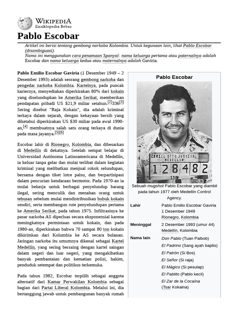 Pablo Escobar | PDF