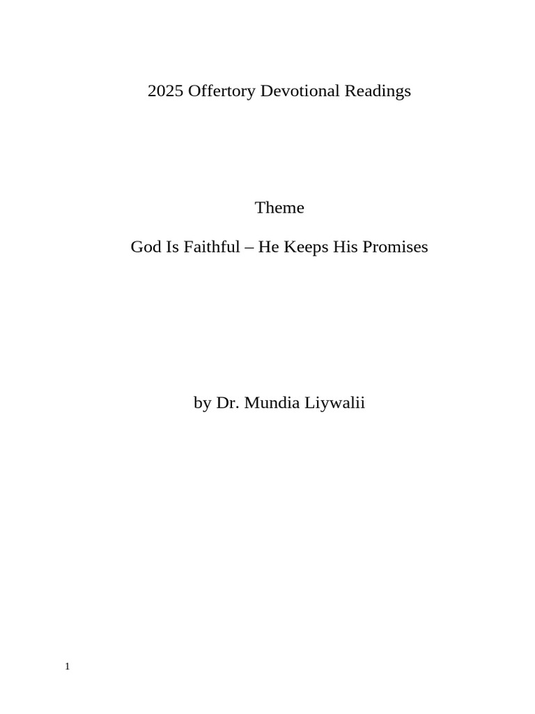 2025 Edited Final Offertory Readings | PDF | Cost Of Living | Jesus