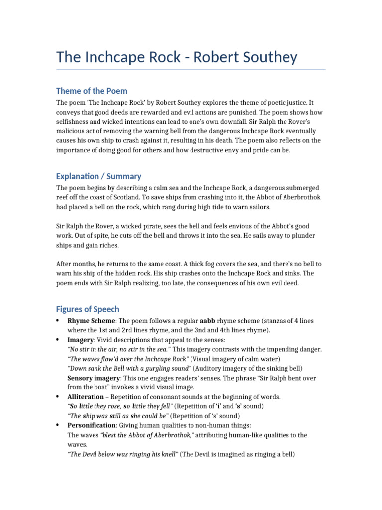 1752415535906.the Inchcape Rock - Handout | PDF