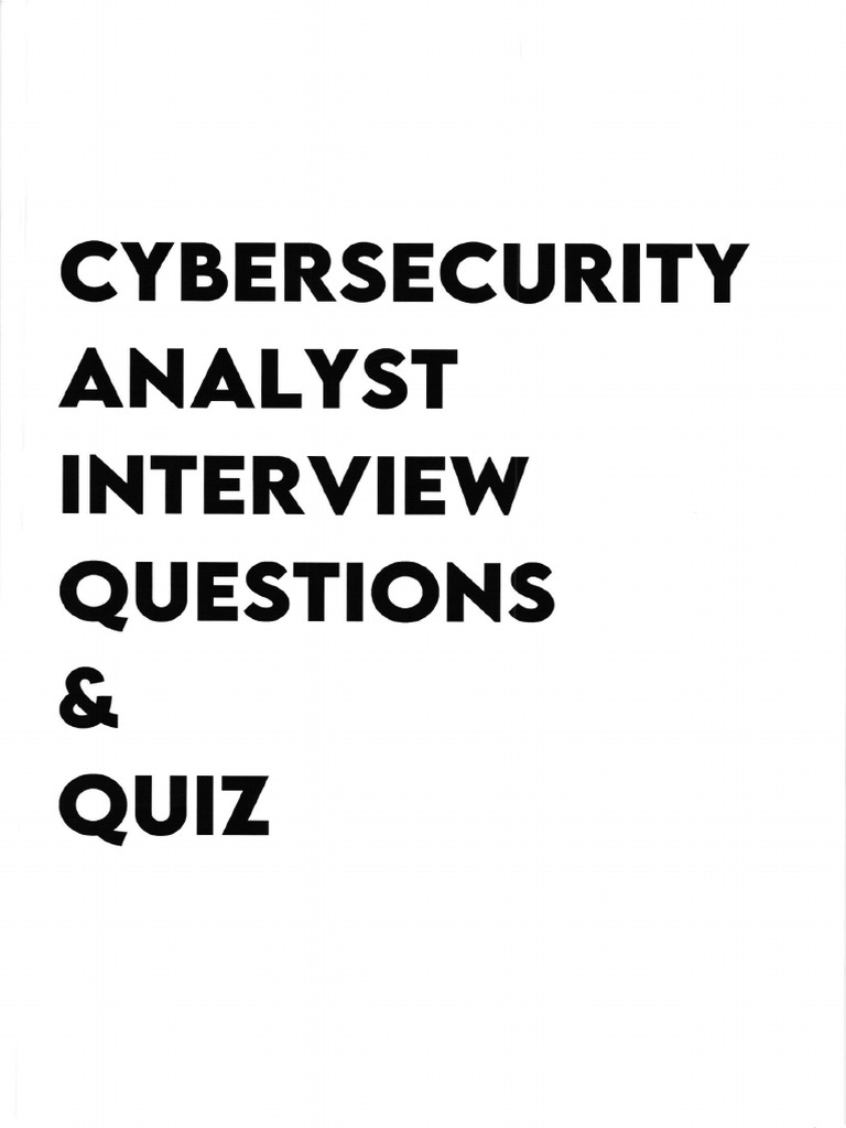 Cyber Security Analyst Q&A 001 | PDF | Osi Model | Transmission Control ...