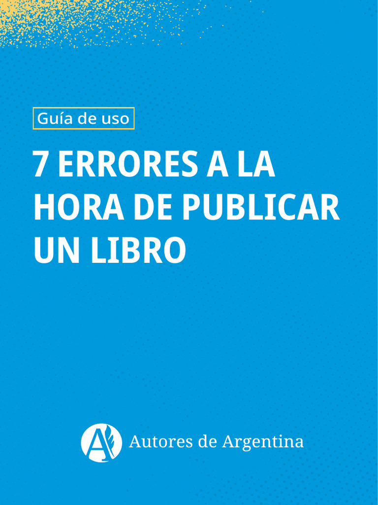 Guia 7 Errores A La Hora de Publicar Un Libro | PDF | Comunicación humana