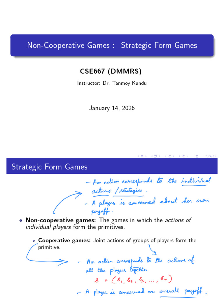 Strategic Form Games 1 | PDF | Auction | Game Theory