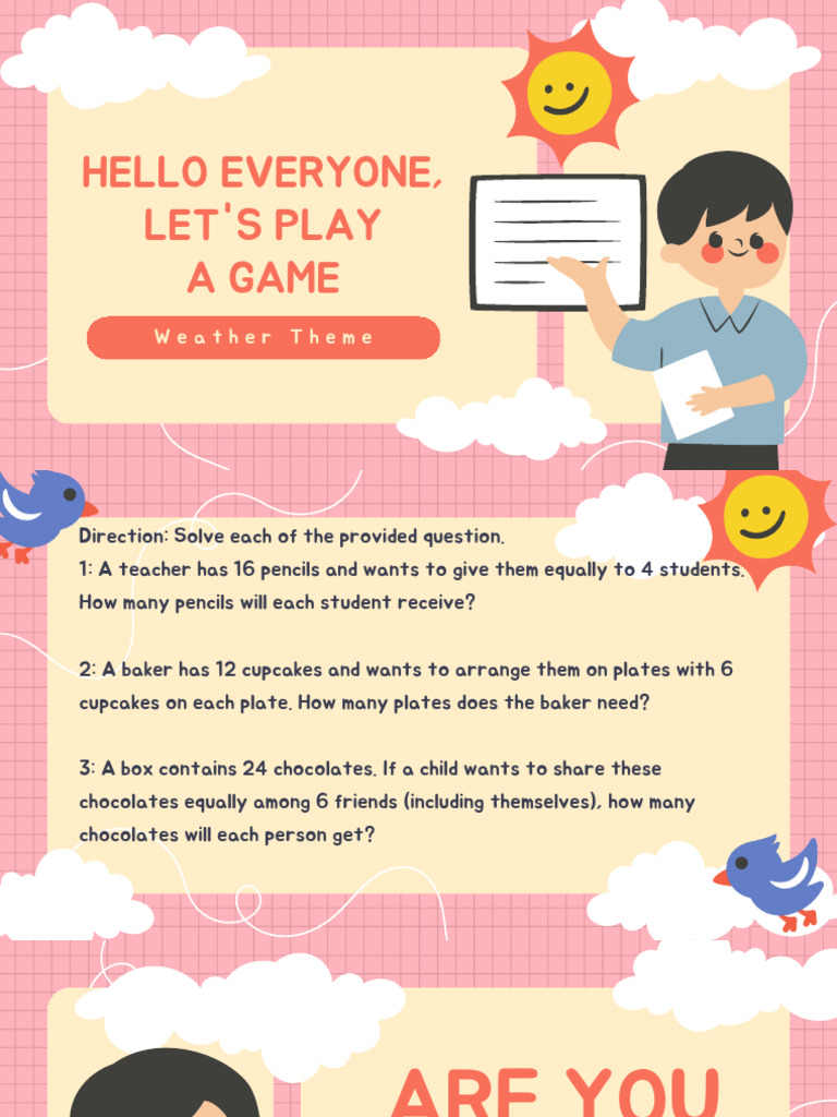 We Will Play 3 Different Types of Games. | PDF