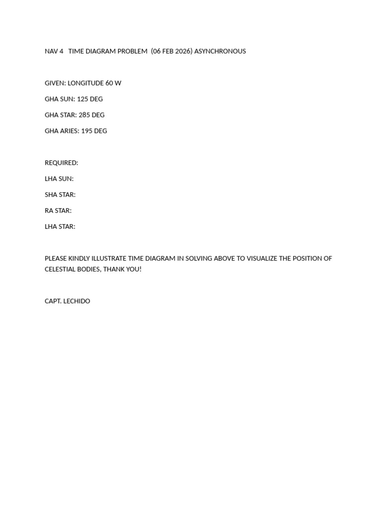 Time Diagram | PDF