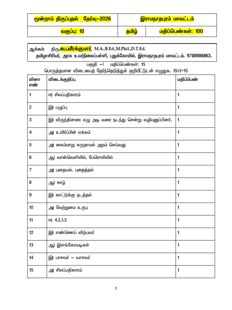 Ss Important Question | PDF