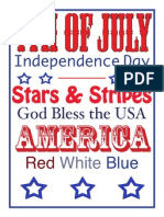 4th of July Banner