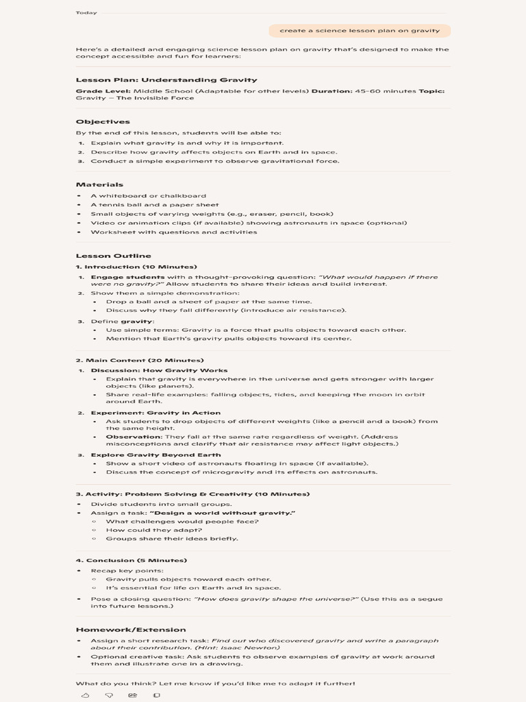 Co Pilot Generated Lesson Plan | PDF