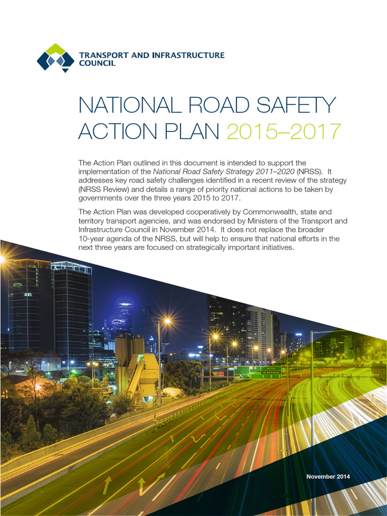 National Road Safety Action Plan 2015-2017 | PDF | Road Safety ...