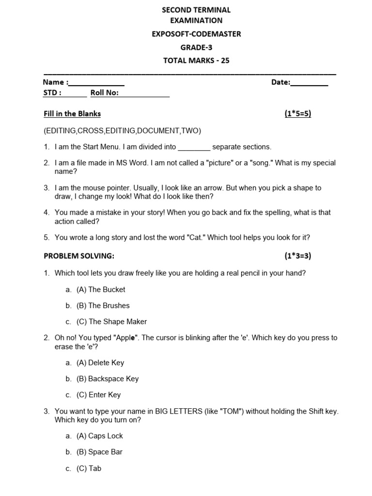 3rd Standard | PDF