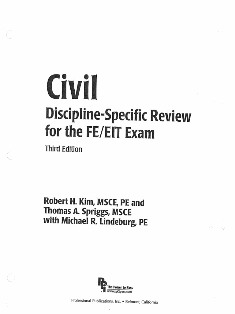 CE Review Manual 3rd Edition | PDF