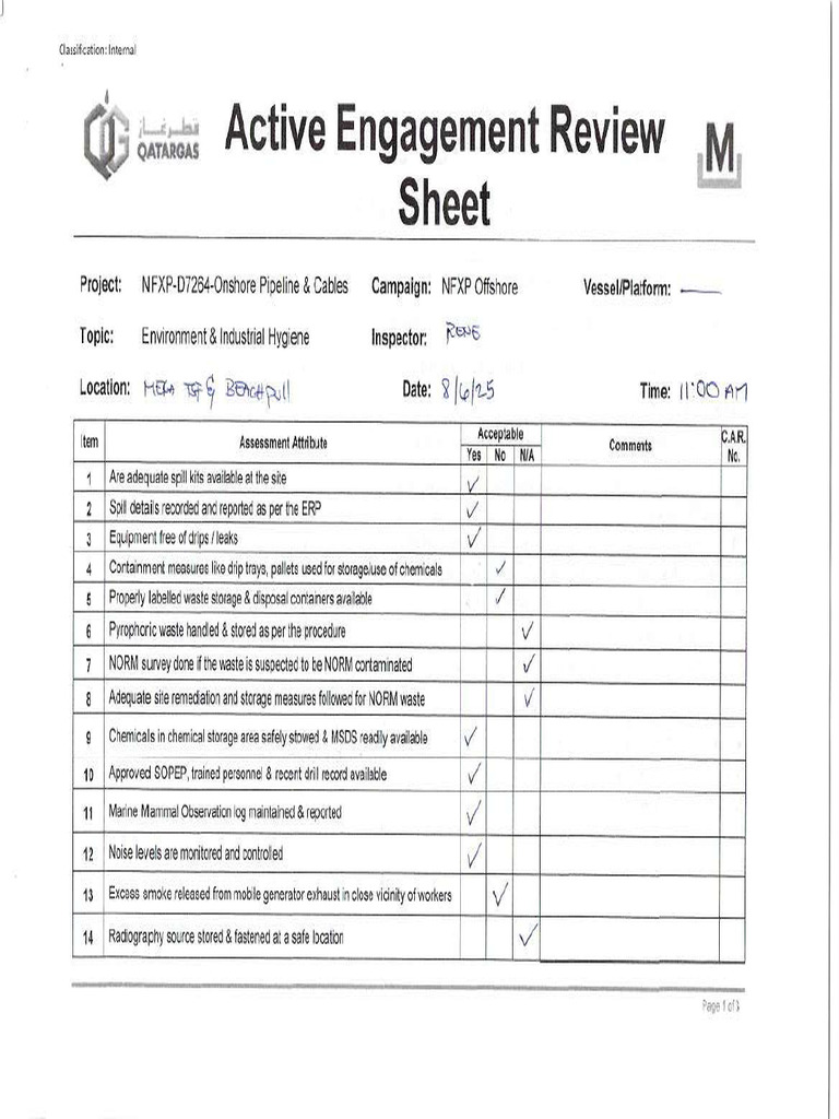 Active Engagement Review Sheet | PDF