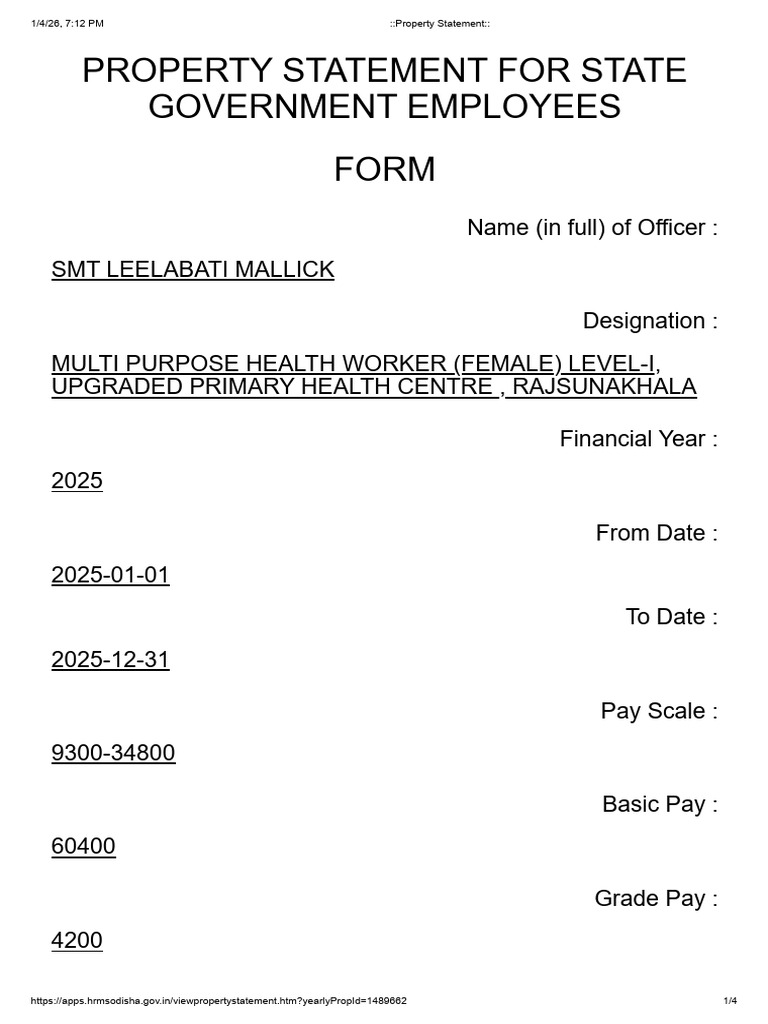 Property Statement LEELA | PDF | Business | Economies