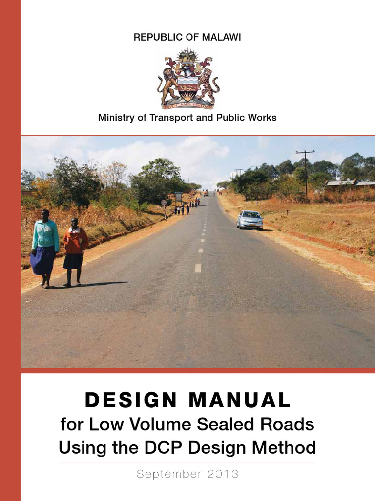 Design Manual For Low Volume Sealed Road | PDF | Road | Infrastructure