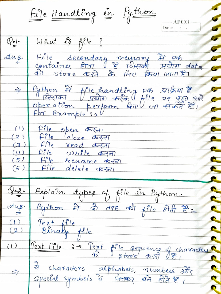 12th File Handling | PDF | Operating System Technology | Computer File ...