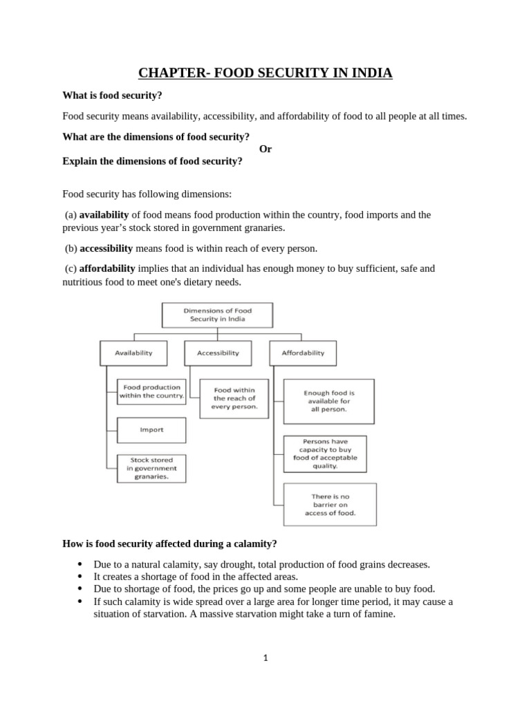 Food Security | PDF | Food Security | Economies