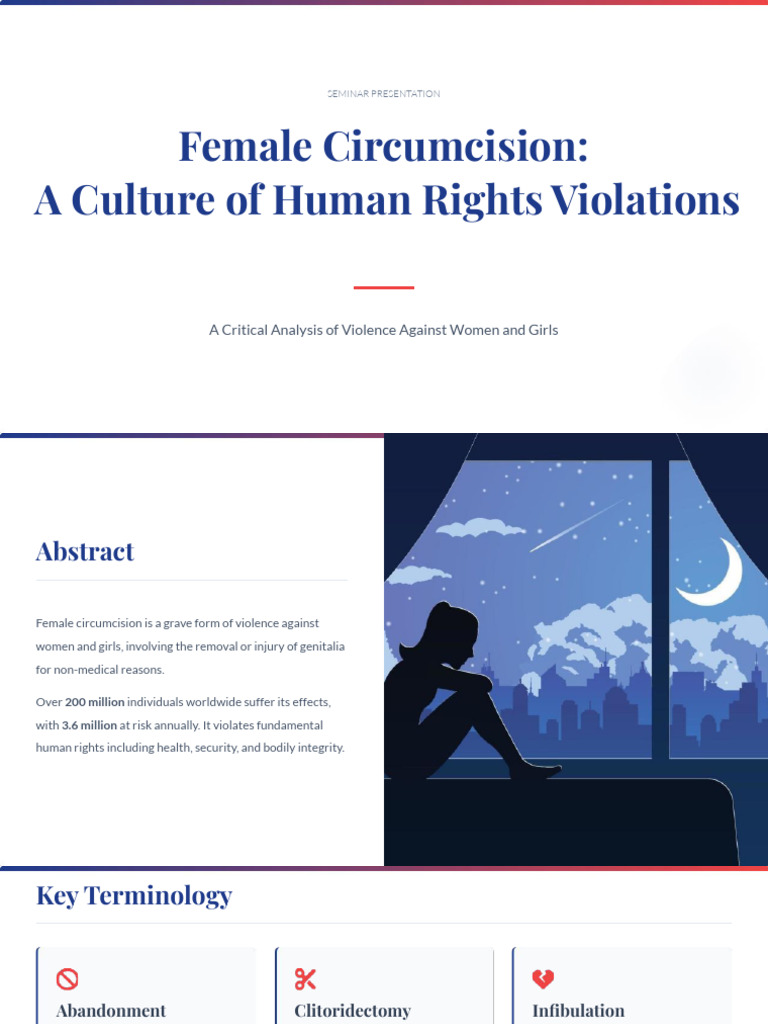 Female Circumcision - A Culture of Human Rights Violations | PDF ...