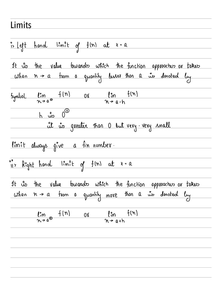 Limits | PDF