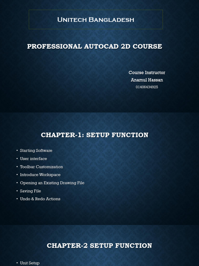 AutoCAD Course Schedule PDF | PDF