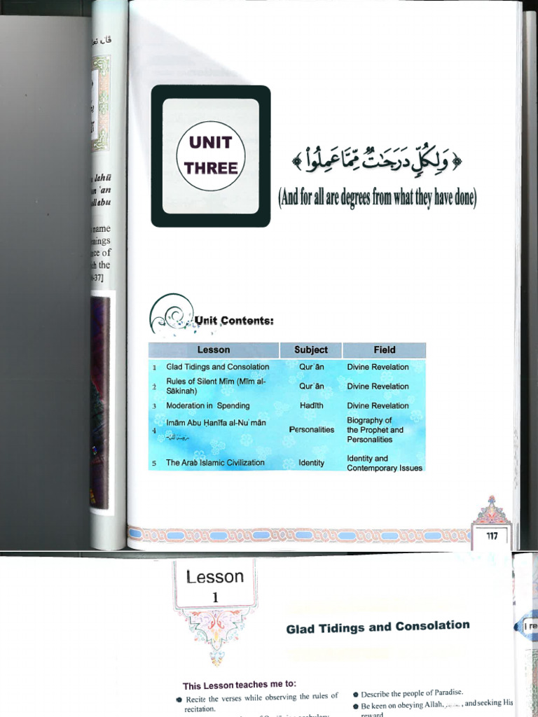 Islamic Education Grade 7 Unit Three | PDF