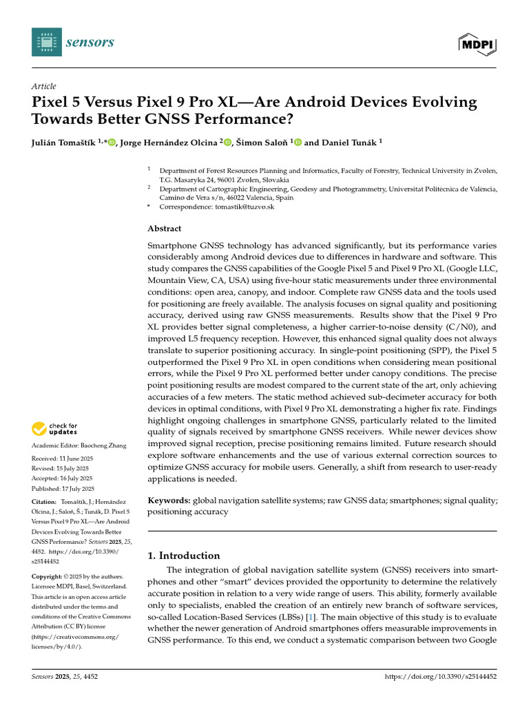 Sensors 25 04452 v2 | PDF | Smartphone | Android (Operating System)