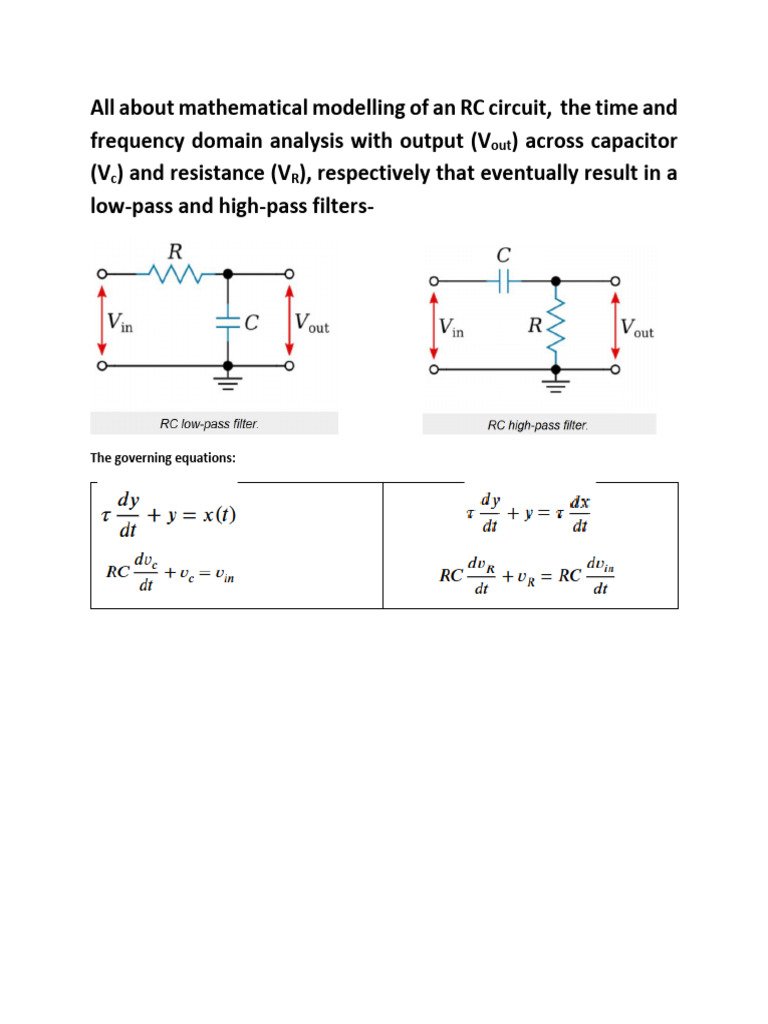 FRF For 1st Order | PDF