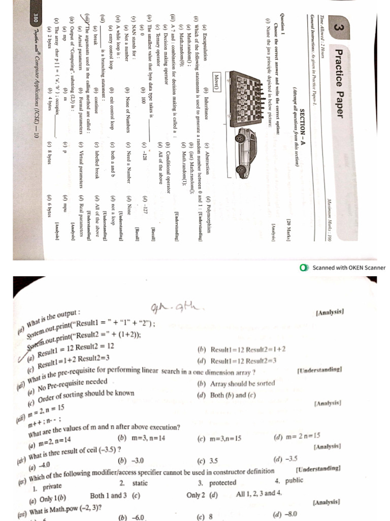 Practice Paper | PDF