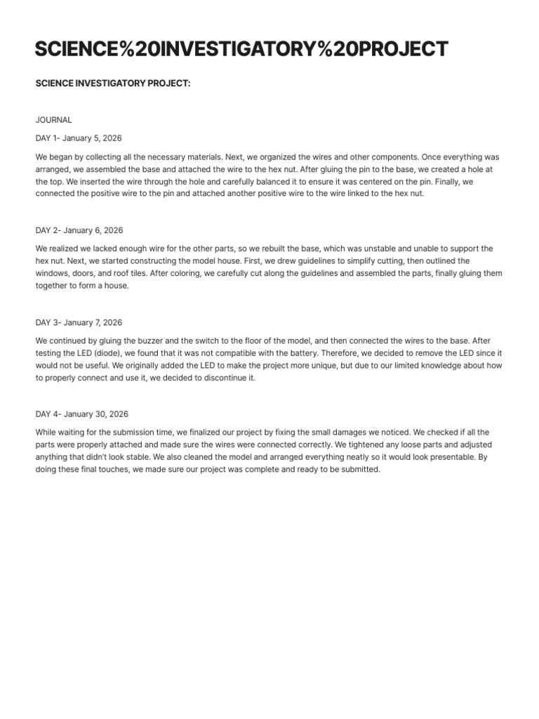 Science Investigatory Project | PDF