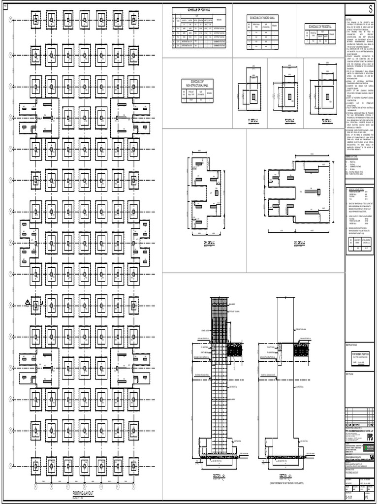 S-1.01 Footing Layout | PDF | Civil Engineering | Building Engineering