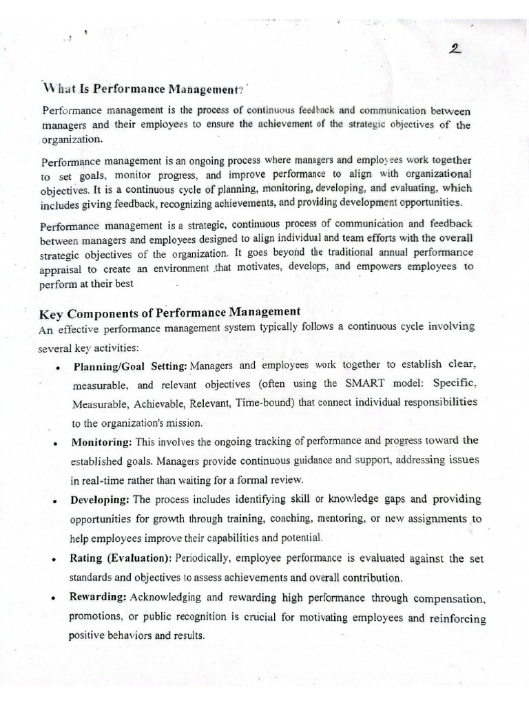 Performance Management | PDF