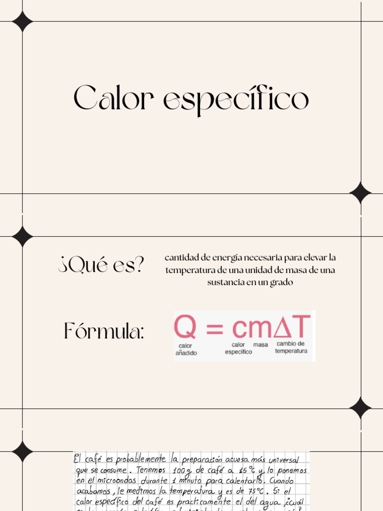 Calor Especifico | PDF