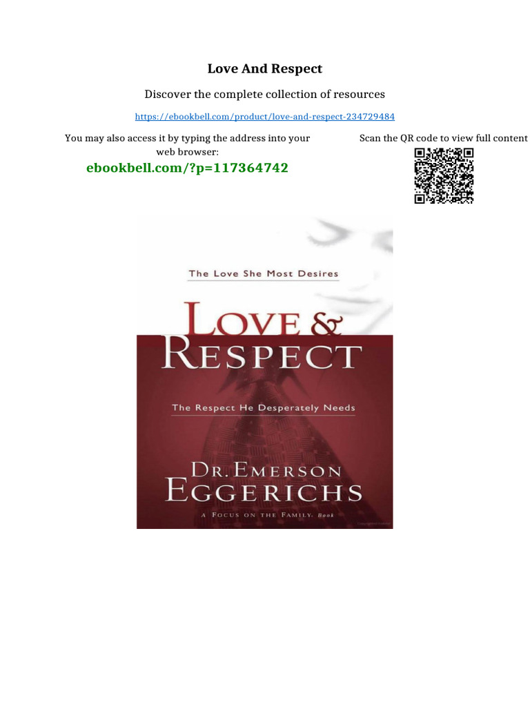 Love and Respect Complete Edition | PDF | Science | Intellectual Property