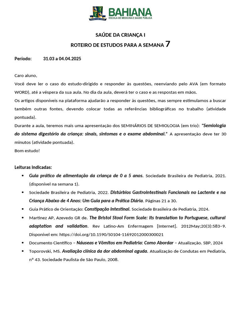7 Roteiro | PDF