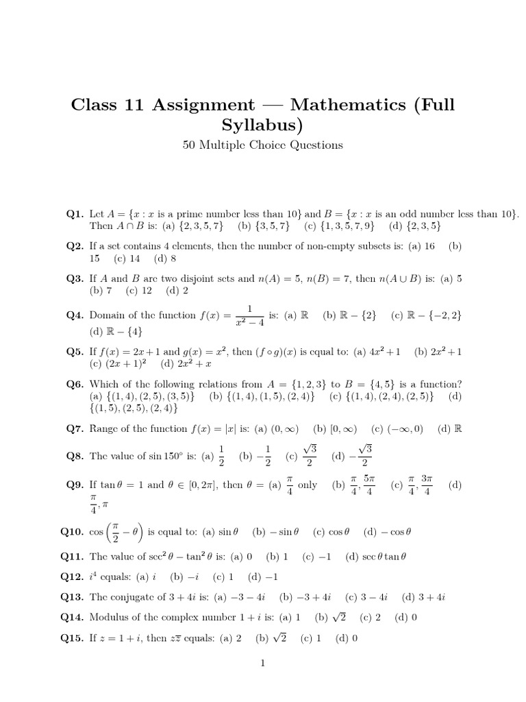11th Assignment | PDF | Arithmetic | Mathematical Logic