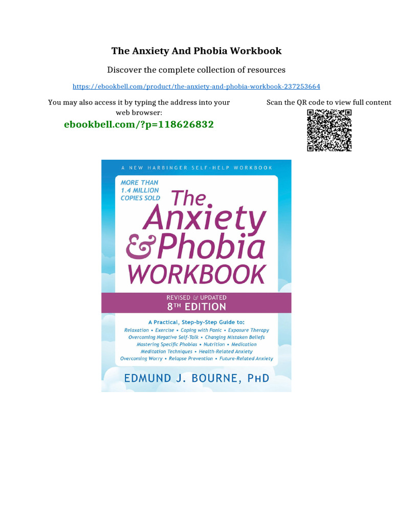 The Anxiety and Phobia Workbook Available Instanly | PDF | Intellectual ...