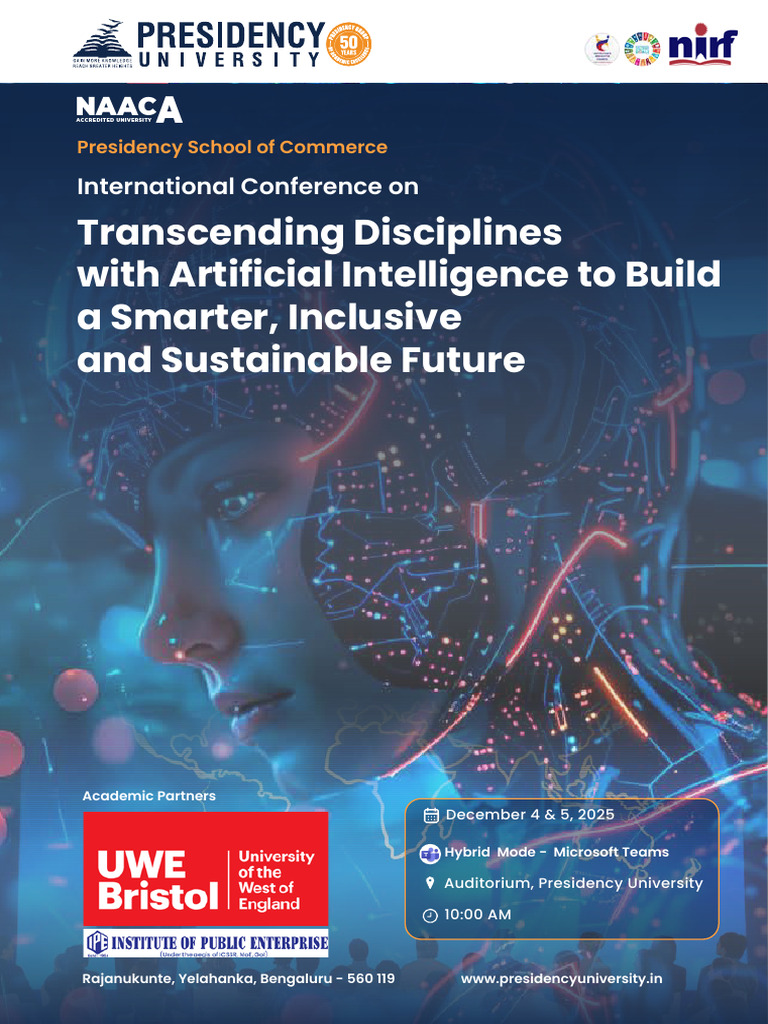 InternationalConference AI Brochure 2025 | PDF | Artificial ...
