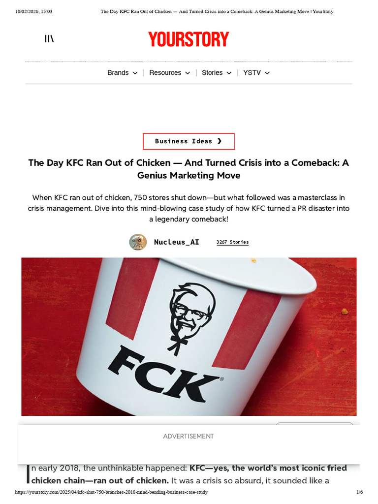 The Day KFC Ran Out of Chicken - and Turned Crisis Into A Comeback - A ...