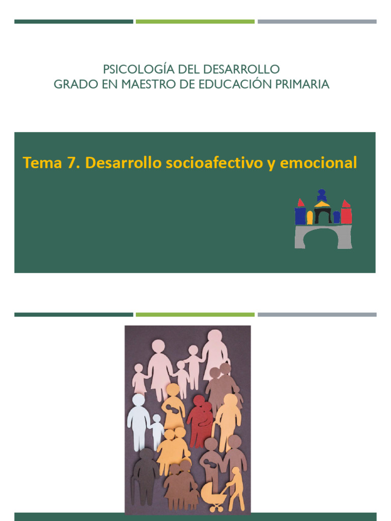 Desarrollo Afectivo y Emocional. Grado Primaria | PDF | Teoría de apego ...