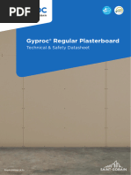 Gyproc FireLine 12.5mm Product Data Sheet | PDF | Drywall | Building ...