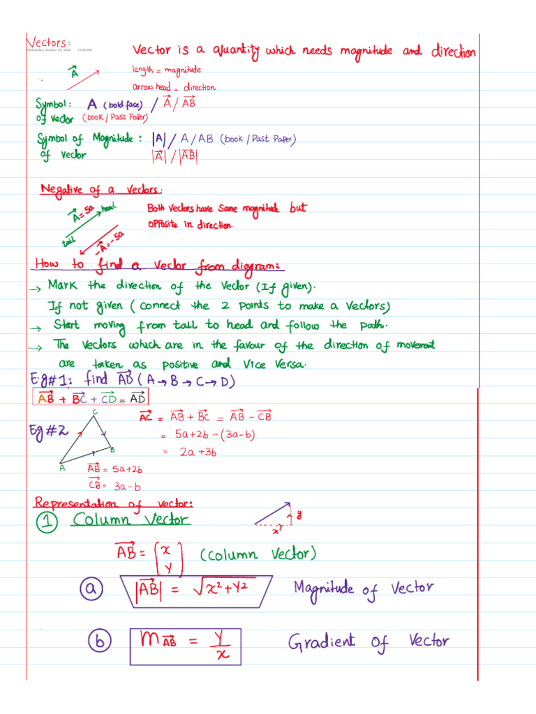 Vectors | PDF