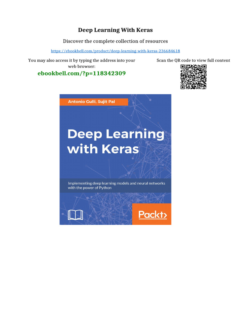 Deep Learning With Keras Full Chapters Included | PDF