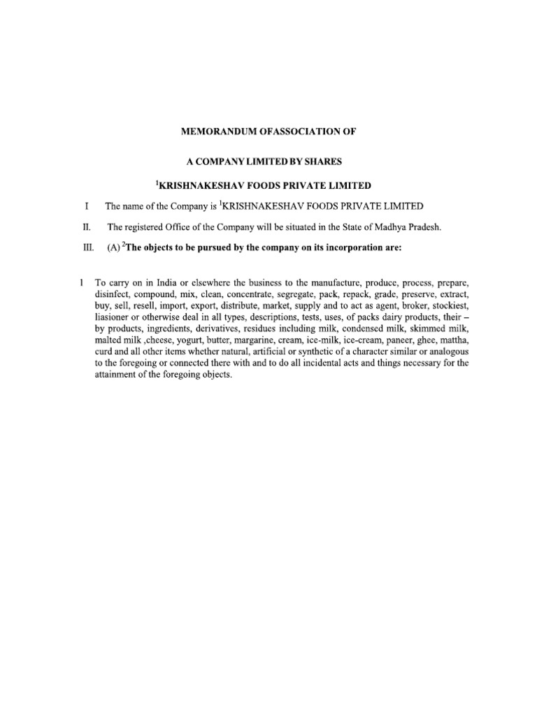 MOA Sample | PDF
