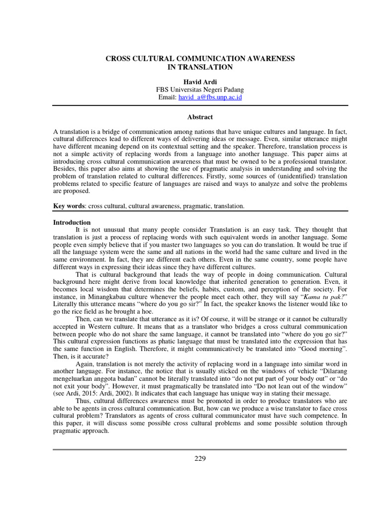 2015 ISLA 4 HA Cross Cultural | PDF | Translations | Communication