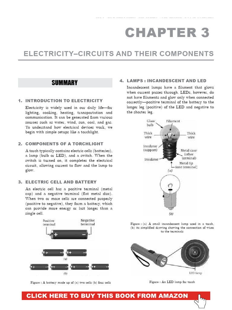 CL 7 Electricity | PDF | Incandescent Light Bulb | Flashlight