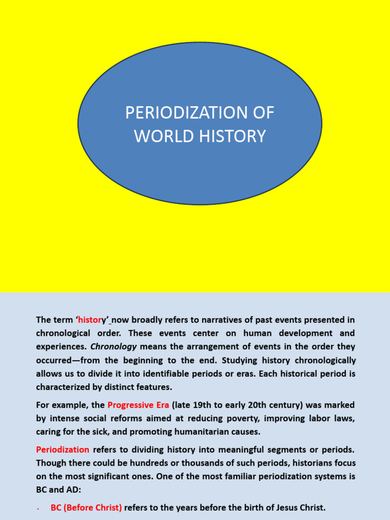 PPP On Periodization of World History | PDF | Anno Domini | Common Era