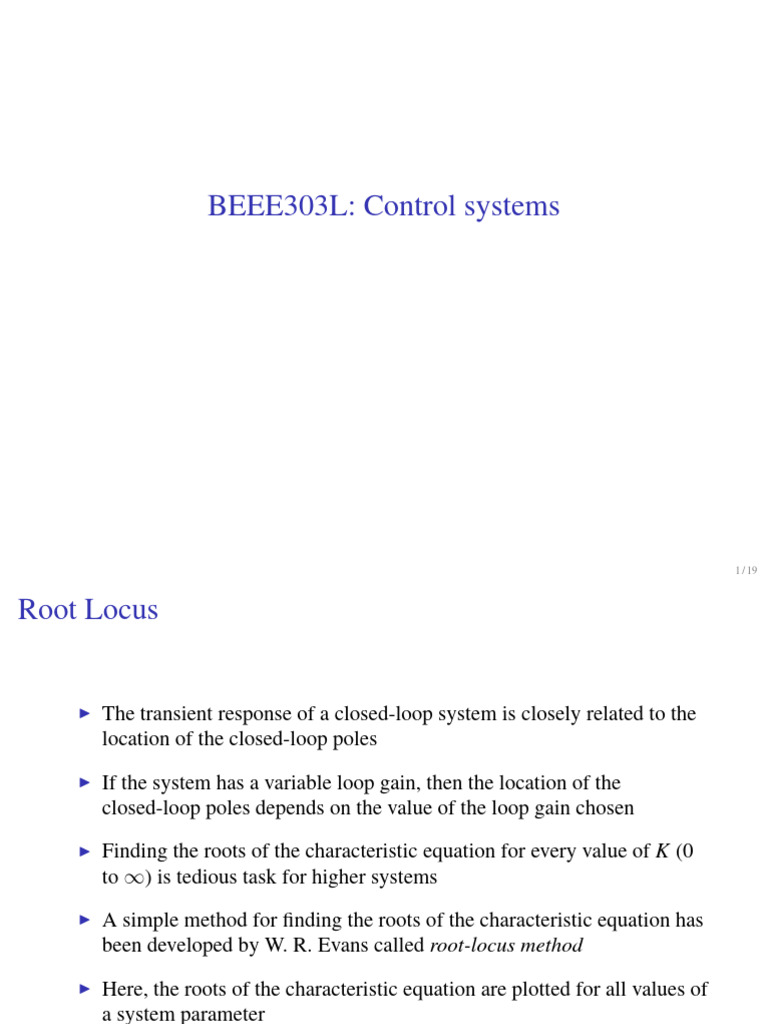 ROOT LOCUS - Reference Material I | PDF | Applied Mathematics | Mathematics