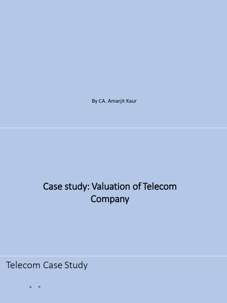 Telecom Model | PDF