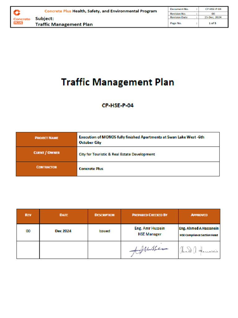 SLW - Traffic Management Plan Procedures | PDF | Traffic | Speed Limit